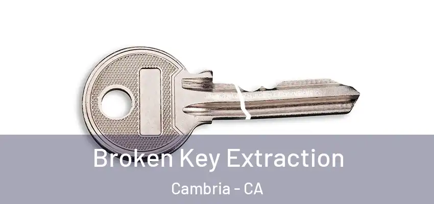  Broken Key Extraction Cambria - CA