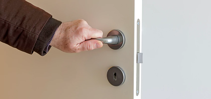 Restroom Locks Privacy Bolt Installation in Cambria, California